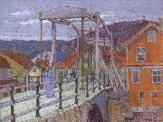 Harold  Gilman Canal Bridge china oil painting artist
